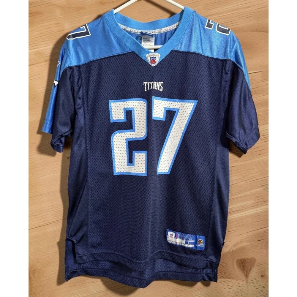 Eddie George #27 Tennessee Titans NFL Football Jersey Size Youth Large (14-16)